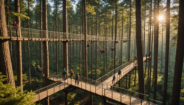 Accrobranche à bordeaux : aventures et installations sécurisées